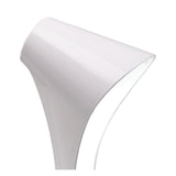 Elegance Ora Table Lamp – Gloss White & Polished Chrome with Warm LED Light
