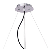 Ora Pendant Light 8-Arm E27 - Gloss Black, White, Polished Chrome Finish