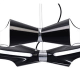 Ora Pendant Light 8-Arm E27 - Gloss Black, White, Polished Chrome Finish