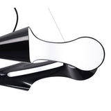 Ora Pendant Light 8-Arm E27 - Gloss Black, White, Polished Chrome Finish