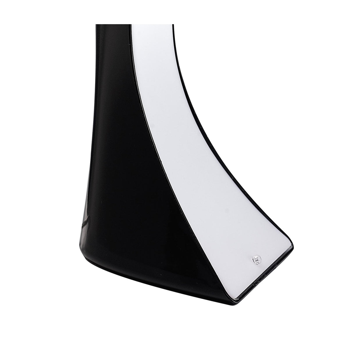 Elegant Ora Table Lamp with Gloss Black and Chrome Finish, Featuring LED Warm White Bulb