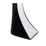 Elegant Ora Table Lamp with Gloss Black and Chrome Finish, Featuring LED Warm White Bulb