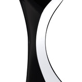 Elegant Ora Table Lamp with Gloss Black and Chrome Finish, Featuring LED Warm White Bulb
