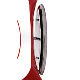 Ora Dual Light Wall Lamp E27, Gloss Red/White with Polished Chrome Accents