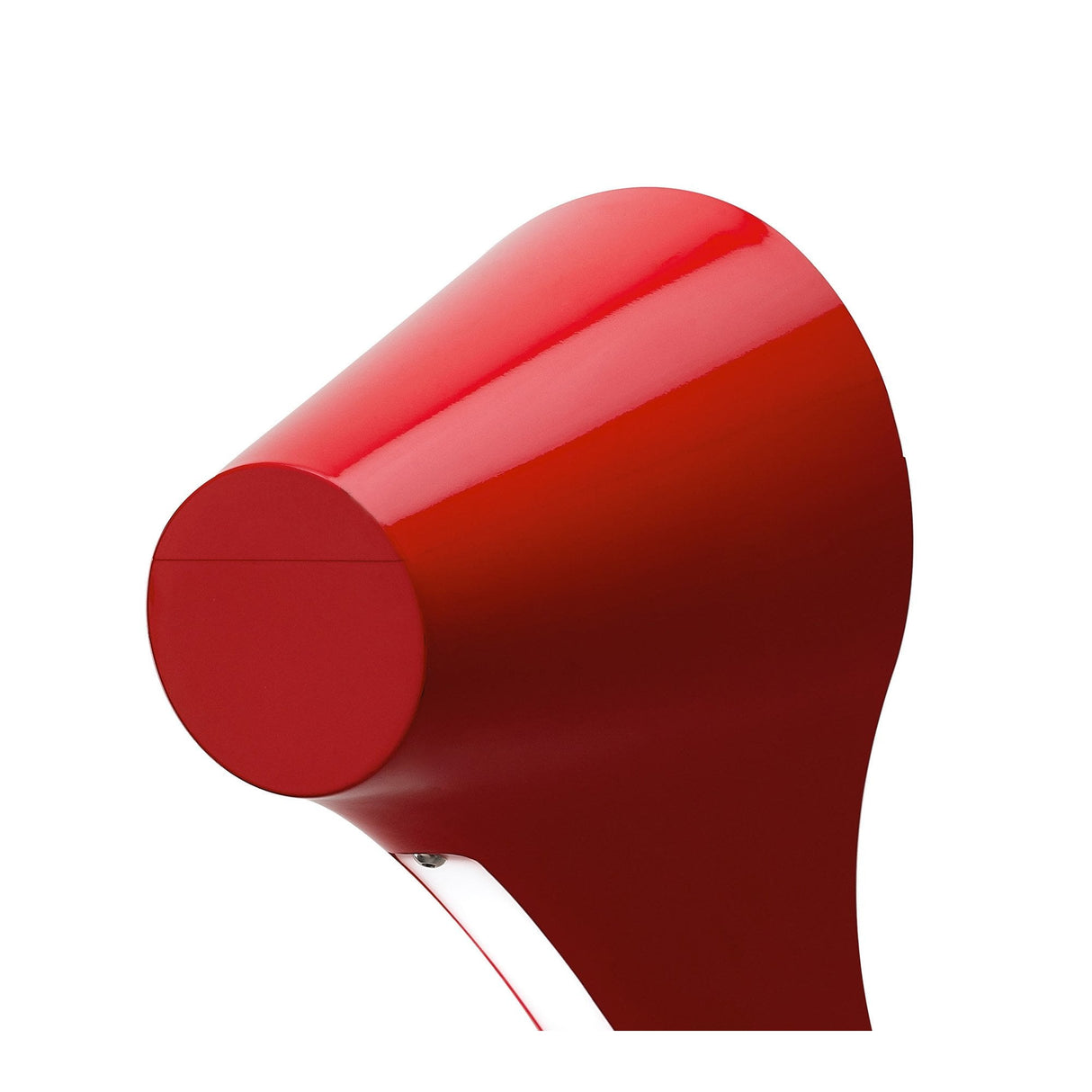 Ora Wall Lamp - Sleek Gloss Red with White Acrylic and Polished Chrome Finish