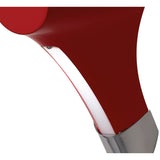 Ora Wall Lamp - Sleek Gloss Red with White Acrylic and Polished Chrome Finish