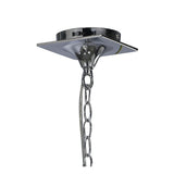 Mara 3-Light Pendant in Polished Chrome with Ivory Shades