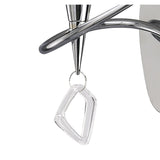 Mara Polished Chrome Wall Lamp with Black Pleated Shade, E14 Light Socket