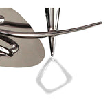 Mara Dual Light Wall Lamp in Polished Chrome with Ivory Pleated Shade