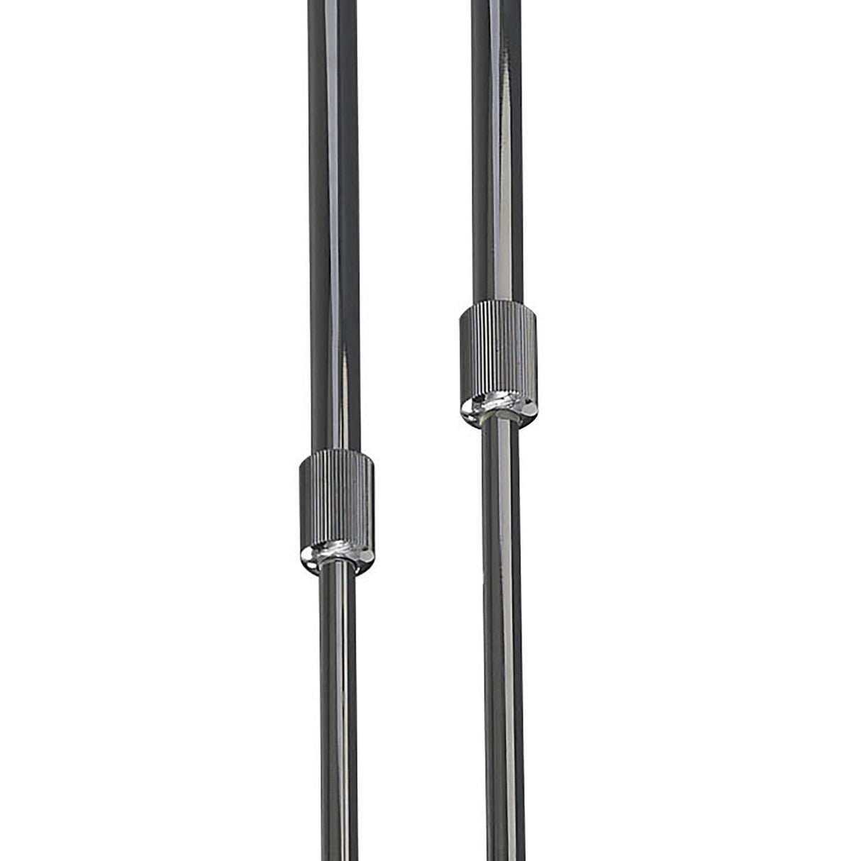 Loop Telescopic Convertible Semi-Flush 6-Light Fixture, Polished Chrome