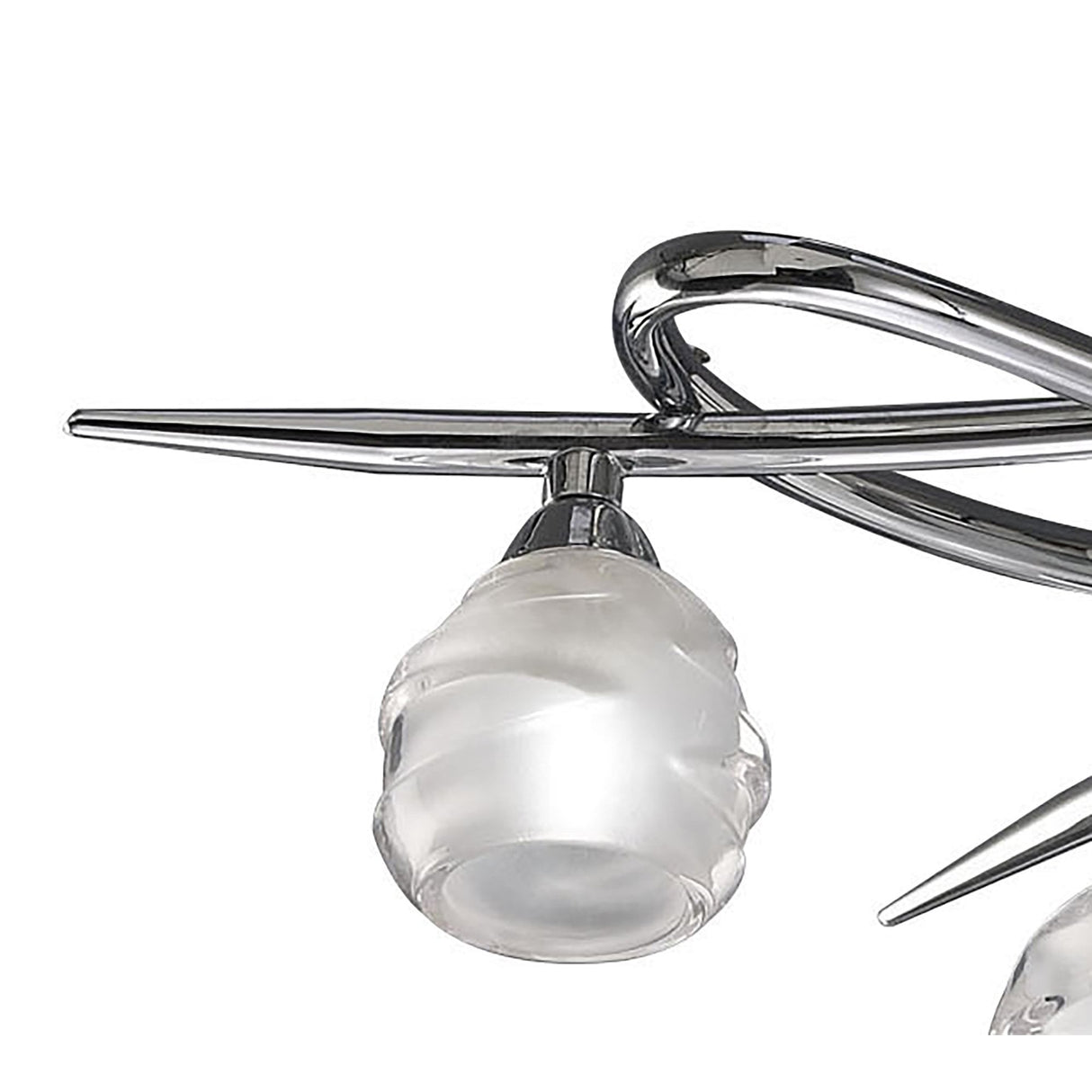 Elegant Loop Ceiling Light with Polished Chrome Finish