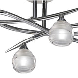 Elegant Loop Ceiling Light with Polished Chrome Finish
