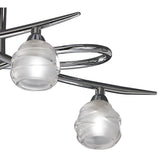 Elegant Loop Ceiling Light with Polished Chrome Finish