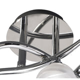 Santiago Sevillano Sebastia's Loop Ceiling Light Trio in Polished Chrome