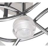 Santiago Sevillano Sebastia's Loop Ceiling Light Trio in Polished Chrome