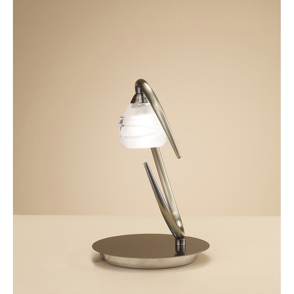 Vintage Elegance: Loop Collection 1-Light G9 Lamp in Antique Brass