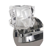 Gleaming Chrome Ice Wall Lamp with Dual Light and Rocker Switch