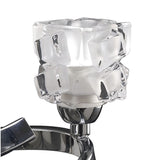 Gleaming Chrome Ice Wall Lamp with Dual Light and Rocker Switch