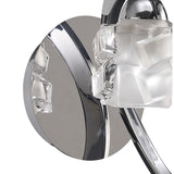 Polished Chrome Ice Wall Lamp by Santiago Sevillano Sebastia
