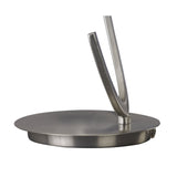 Elegant Ice Table Lamp with Satin Nickel Finish