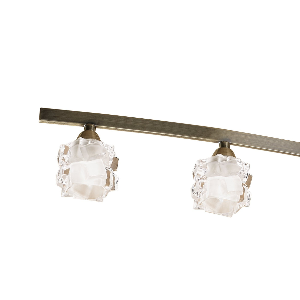Ice Telescopic 8 Light G9 LED, Antique Brass Elegance
