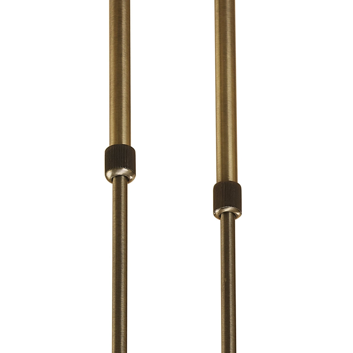 Ice Antique Brass Telescopic Convertible 6-Light Flush Fixture