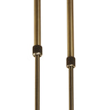 Ice Antique Brass Telescopic Convertible 6-Light Flush Fixture