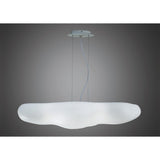 Eos Cloud-Shaped Pendant Light with 6 E27 Bulb Holders, Matt White and Opal Finish
