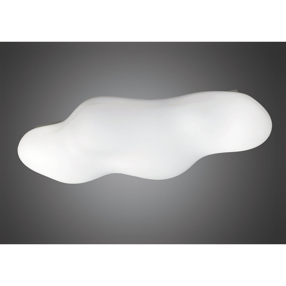 Eos Opal White 6-Light Cloud Ceiling Fixture for Indoor/Outdoor Spaces