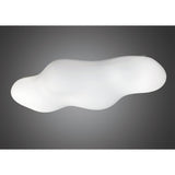 Eos Opal White 6-Light Cloud Ceiling Fixture for Indoor/Outdoor Spaces