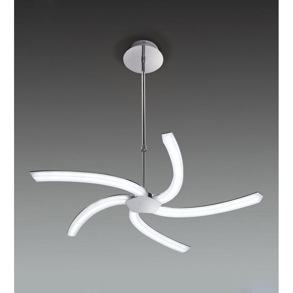 Title: Elegant 30W LED Pendant Light in Polished Chrome and Frosted Acrylic, 3000K Warm White, 800mm Diameter