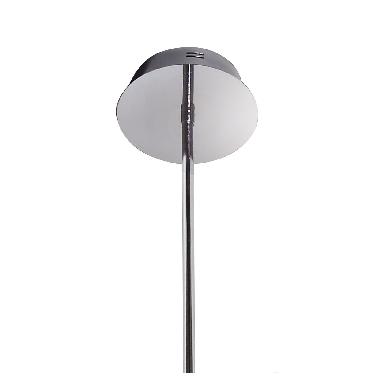 Title: Elegant 30W LED Pendant Light in Polished Chrome and Frosted Acrylic, 3000K Warm White, 800mm Diameter