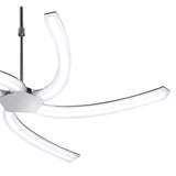 Title: Elegant 30W LED Pendant Light in Polished Chrome and Frosted Acrylic, 3000K Warm White, 800mm Diameter