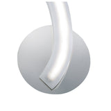 Sleek Wall Lamp with Right-Sided Switch, 5W LED, Polished Chrome & Frosted Acrylic, 3000K Warm White Light, 3-Year Warranty