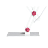 Sleek Adjustable Looker Table Lamp in Matt White and Purple