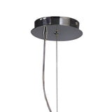 Mediterraneo Small Pendant Light, Polished Chrome & Frosted White Glass, 2-Light GU10