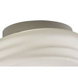Mediterraneo Frosted White Glass Ceiling/Wall Light - Small, 2 Light GU10