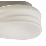 Mediterraneo Frosted White Glass Ceiling/Wall Light - Small, 2 Light GU10