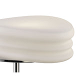 Mediterraneo Dual Light Table Lamp, Polished Chrome with Frosted White Glass