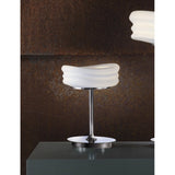 Mediterraneo 2-Light GU10 Table Lamp, Polished Chrome and Frosted Glass