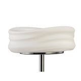 Mediterraneo 2-Light GU10 Table Lamp, Polished Chrome and Frosted Glass