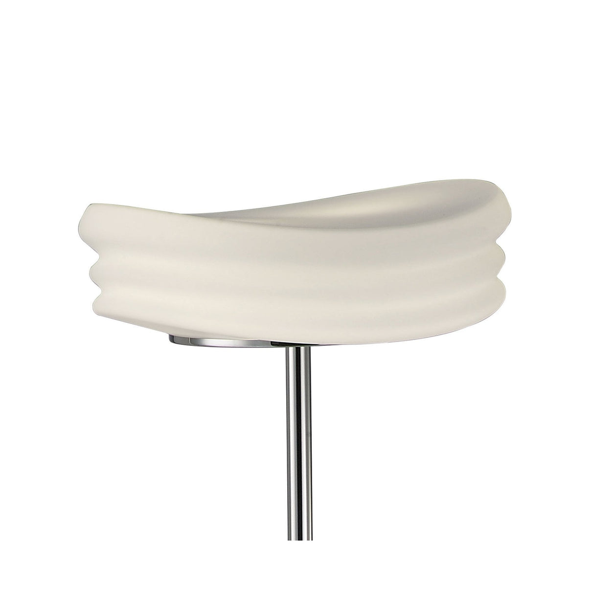 Mediterraneo 2-Light Floor Lamp, Polished Chrome & Frosted White Glass
