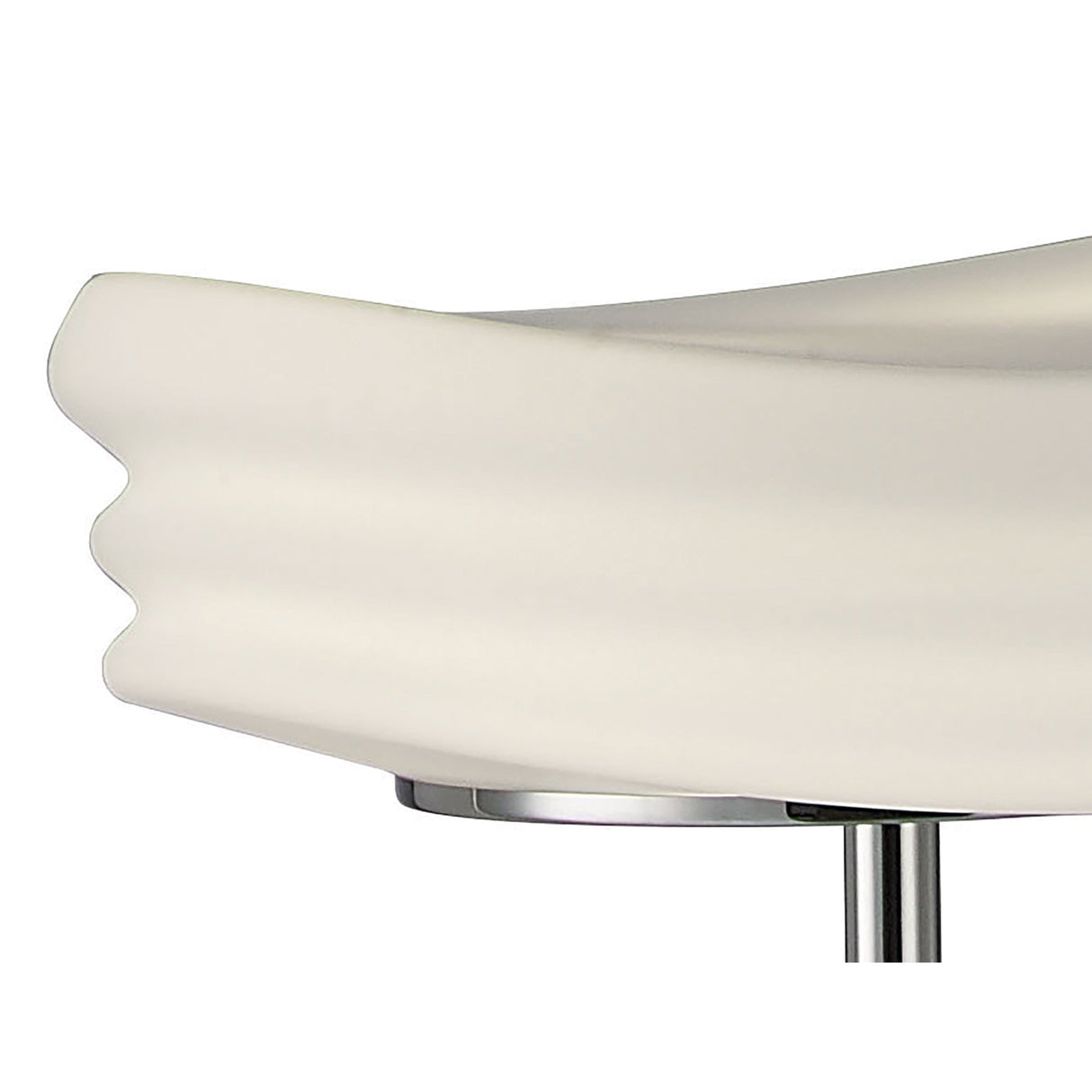 Mediterraneo 2-Light Floor Lamp, Polished Chrome & Frosted White Glass