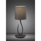 Contemporary Nordic Ash Grey Table Lamp with Elegant Shade Design