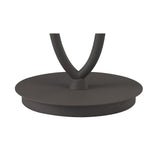 Large Ash Grey Lua Table Lamp with E27 Light and Ash Grey Shade