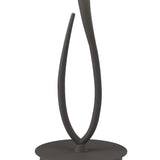 Large Ash Grey Lua Table Lamp with E27 Light and Ash Grey Shade