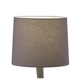 Large Ash Grey Lua Table Lamp with E27 Light and Ash Grey Shade