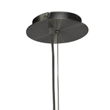 Elegant Lua Trio Pendant Light in Satin Nickel with White Shade
