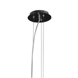 Santiago Sebillano's Miss Pendant - 3-Light Gloss White and Chrome Elegance