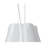Santiago Sebillano's Miss Pendant - 3-Light Gloss White and Chrome Elegance